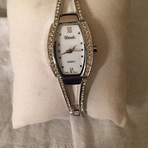 Xanadu Silver Tone Crystal Watch - Womens Watch - New